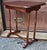 Early 20th Century Antique Cherry Stained and Flower Decorated Side Table For Sale - Image 5 of 9
