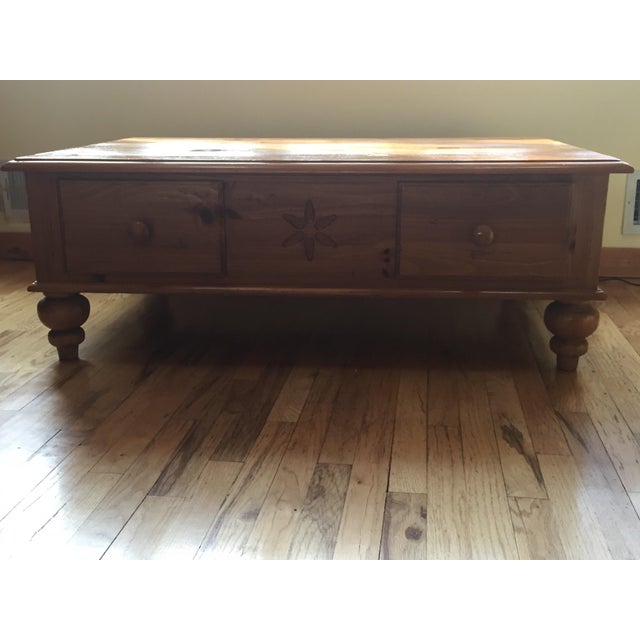 Ethan Allen Farmhouse Pine Coffee Table Chairish