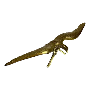 Large Vintage Brass Eagle Sculpture