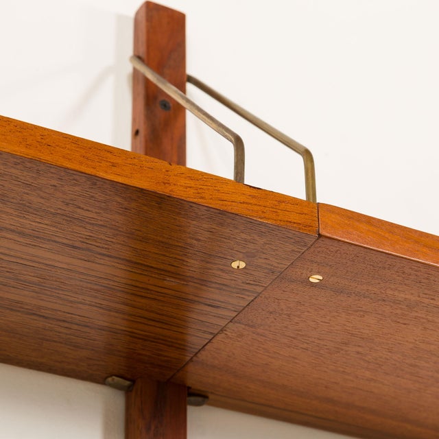 Scandinavian Teak Shelving Unit with Desk, 1970s For Sale - Image 12 of 17