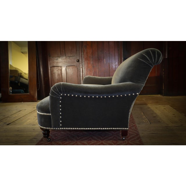 Jules 2-Seater Sofa with Grey Mohair Upholstery from George Smith, 2010s For Sale - Image 16 of 18