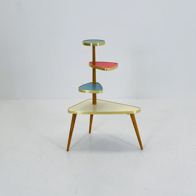 Large Mid-Century Minimalist Plant Stand, Germany, 1950s For Sale - Image 11 of 11