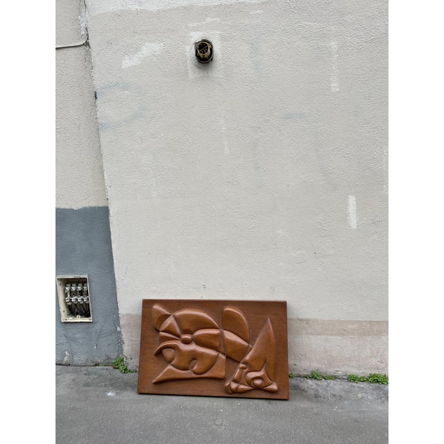 1970s A. Guignard, Wall Sculpture, 1974, Pearwood For Sale - Image 5 of 11