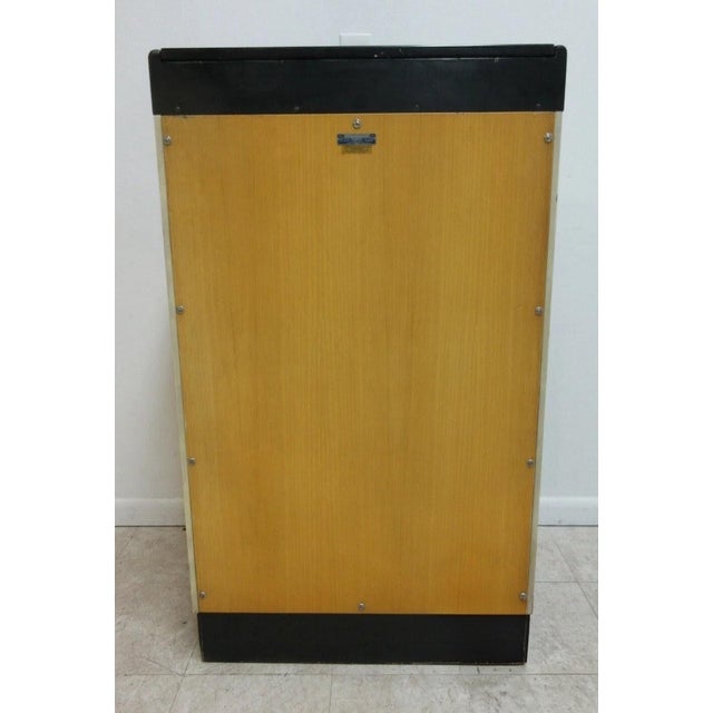 1940s Art Deco Dental Cabinet Industrial Medical Chest Dresser Maple 9 Drawer For Sale - Image 10 of 12