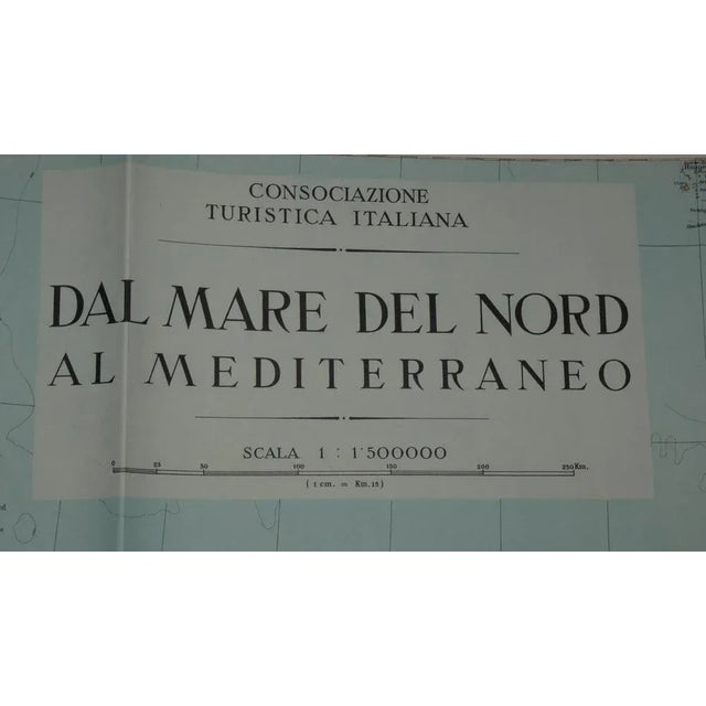 This cartographic work called "mirabile card from the north sea to the mediterranean," dated 1939, and published in 1940,...