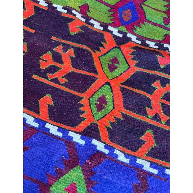 Tribal Antique Anatolian Kilim - 75-Year-Old Handwoven Emirdağ Masterpiece For Sale - Image 3 of 4
