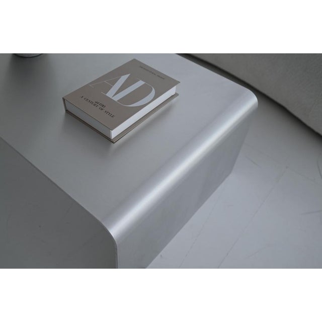 Sculptural Brushed Aluminum Coffee Table by Veliento For Sale - Image 10 of 17