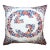 Gucci Logo Bouquet Vintage Silk Scarf Pillow 24" For Sale