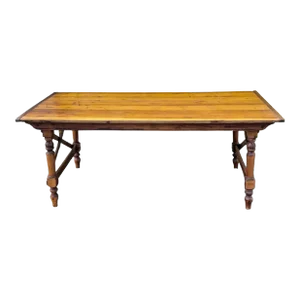 Antique Primitive Maple Campaign Style Folding Farm / Dining Table or Desk or Wine Tasting