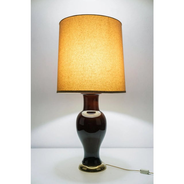 Mid-Century Modern Italian Ceramic Table Lamp, 1970s For Sale - Image 3 of 4