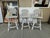 Gray Serena & Lily Riviera Swivel Counter Stools, Set of Three For Sale - Image 8 of 12