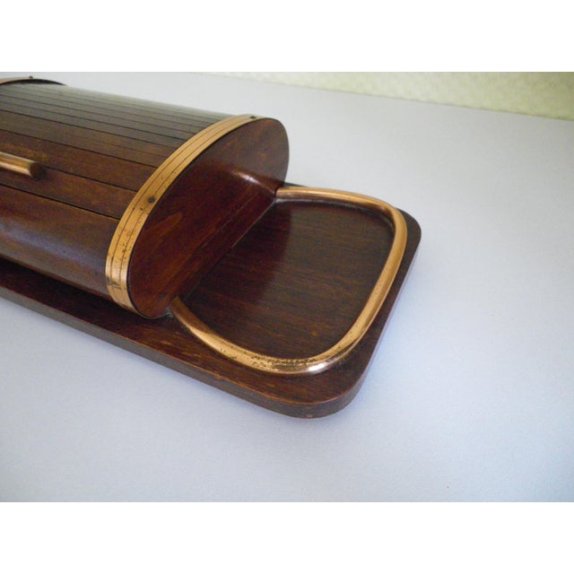 Art Deco Style Roll Top Cigarette Case, 1950s For Sale - Image 4 of 13