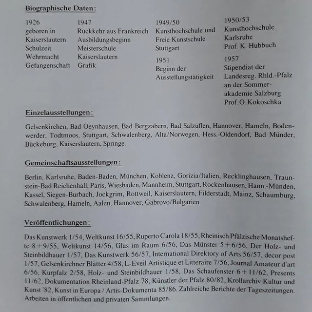 Norbert Louis, Landschaft, Tempera, 1999 For Sale - Image 4 of 5