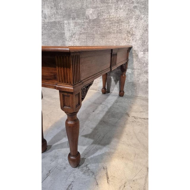 Antique European Oak Side Table, 1920s For Sale - Image 3 of 15