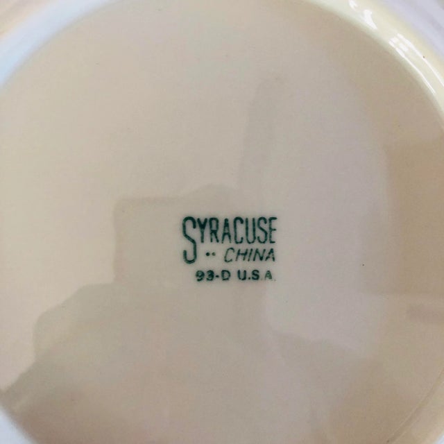 1970s Vintage Syracuse Floral Salad Plates- Set of 6 For Sale - Image 5 of 6