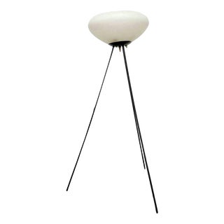 Tripod Floor Lamp in Metal and Murano Glass from Stilnovo, 1970s For Sale
