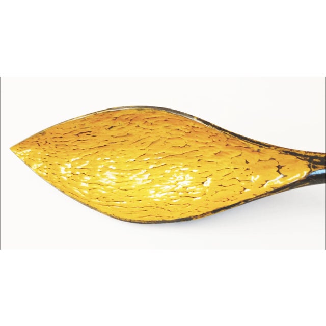 2020s Spoon Sculpture - 8 Foot Long Black and Yellow Wall Art For Sale - Image 5 of 5