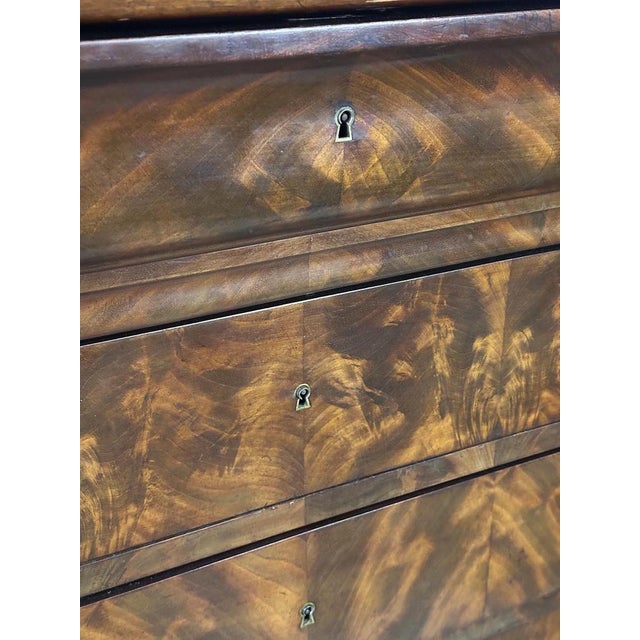 Vintage 19th Century Louis Philippe Chest of Drawers with Marble, For Sale - Image 6 of 8