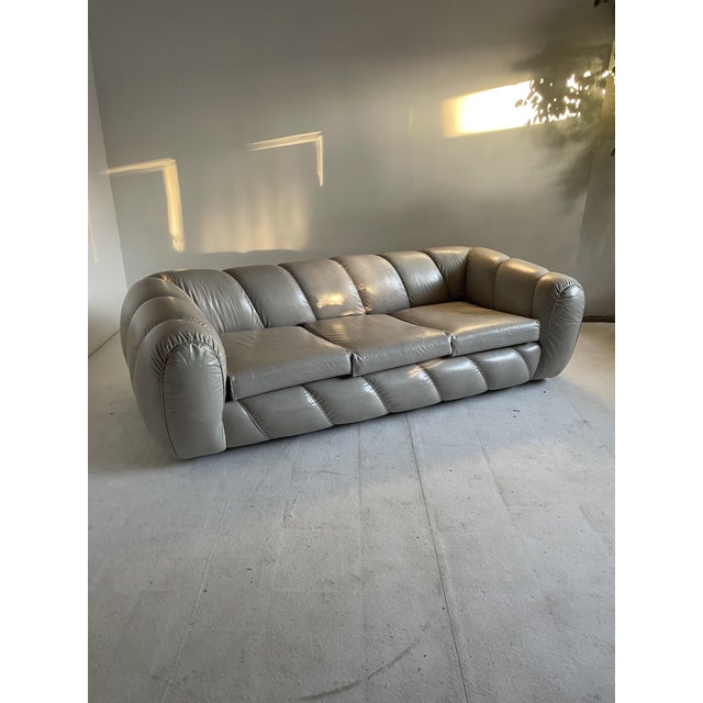 Gray Vivai Del Sud Sofa Candy Model, 1984 For Sale - Image 8 of 8