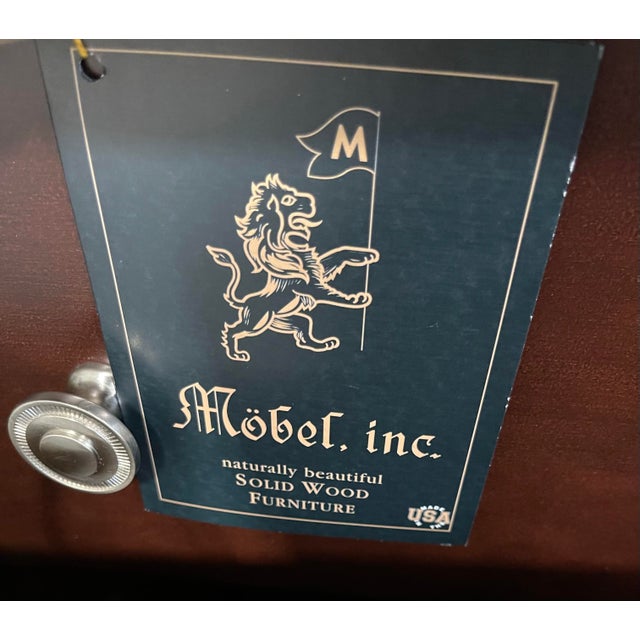 2010s Solid Wood Chest With Mirror For Sale - Image 5 of 7