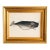 Original Hand-Painted Whale Painting in a Vintage Frame For Sale