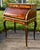 Antique French Walnut Desk Burl Brass Inlay Cylinder Roll Style Bureau Ormolu For Sale - Image 9 of 16