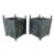 Neoclassical Metal Planters With Laurel Wreath Motif, Pair For Sale