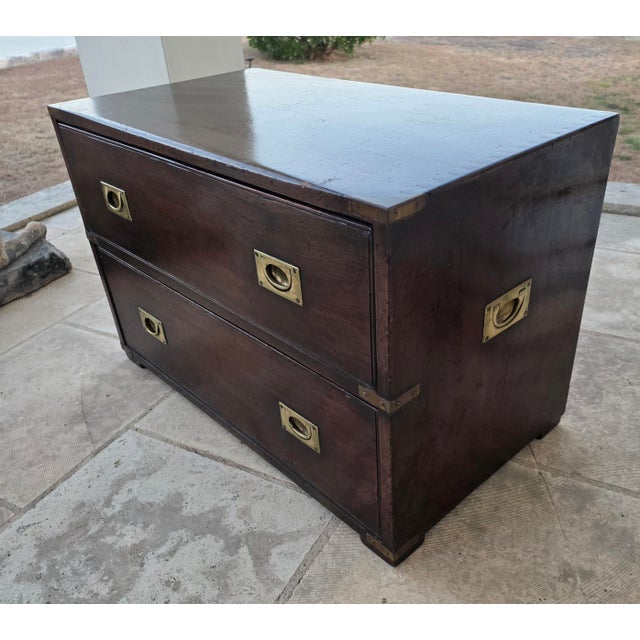 Early 20th Century English Campaign Chest For Sale - Image 4 of 17