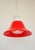 1970s Space Age Pendant Light in Red Glass, 1970s For Sale - Image 5 of 11