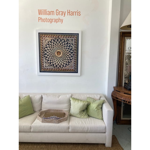 Tan William Gray Harris Photograph on Canvas “ Roman Mosaic With Gorgon Head" For Sale - Image 8 of 11
