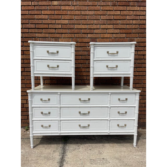 Vintage Henry Link Bali Hai Bedroom Dresser Set Chairish