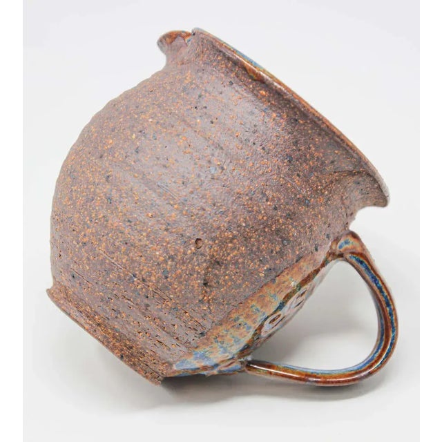 Vintage Hand Thrown Pottery Jug Artisan Stoneware For Sale - Image 11 of 13
