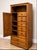 Contemporary Vintage Harrison Solid Oak Gentleman’s Chest and Queen Headboard & Bed Frame Set For Sale - Image 3 of 11
