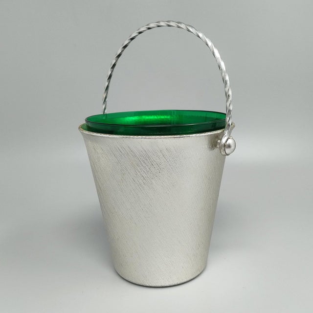 Alessi Mid-Century Modern Italian Ice Bucket by Giovanni Alessi, 1960s For Sale - Image 4 of 9