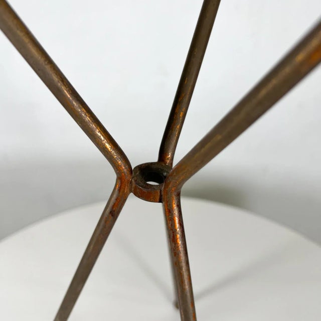 Metal Vintage Sculptural Tripod Stand Fire Tool Set Holder For Sale - Image 7 of 8