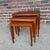 A vintage set of three Danish Modern nesting tables designed by Severin Hansen Jr. for Haslev Møbelsnedkeri. These tables...