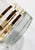 Glass Vintage Mid Century Modern Style Gold Banded Lowball Glasses, Set of 4 For Sale - Image 7 of 9