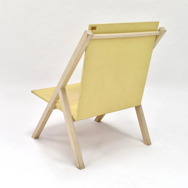 Mid-Century Dutch Prototype Salon Chair by Gerrit Rietveld Jr., 1955 For Sale - Image 14 of 18