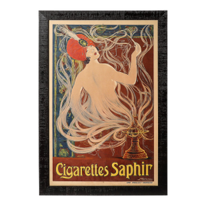 Art Nouveau Cigarettes Saphir Advertisement Poster
