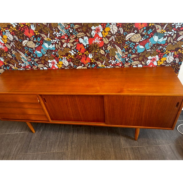 Wood Scandinavian Teak Sideboard, 1960s For Sale - Image 7 of 9