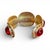 Chanel Red Gripoix Cabachon Glass Bracelet Vintage Gold Tone Cuff A stunning vintage piece, this is from back when Chanel...
