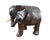 Carved from a single block of wood and embellished with brass detailing, this Asante elephant sculpture represents the...