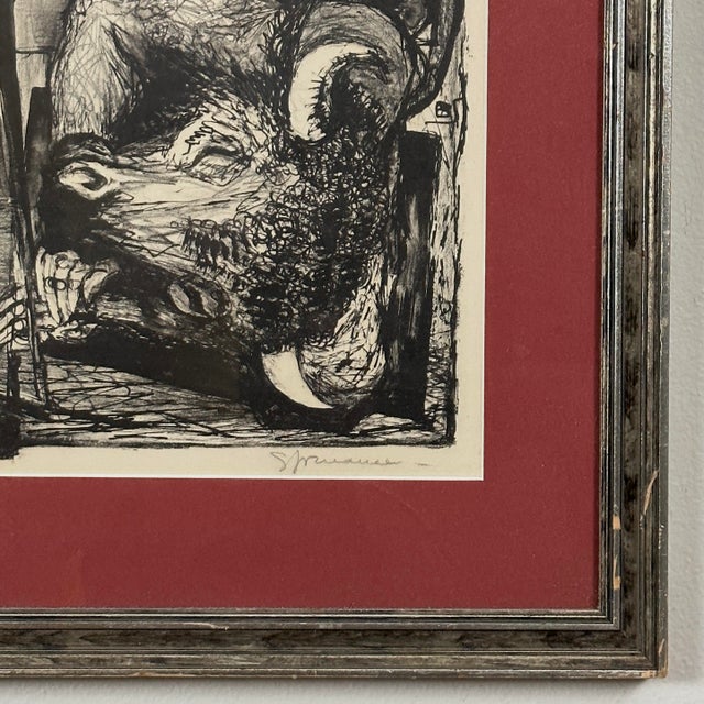 Benton Murdoch Spruance - Clue to the Labyrinth Lithograph, Signed (1953, Framed) For Sale In Philadelphia - Image 6 of 7