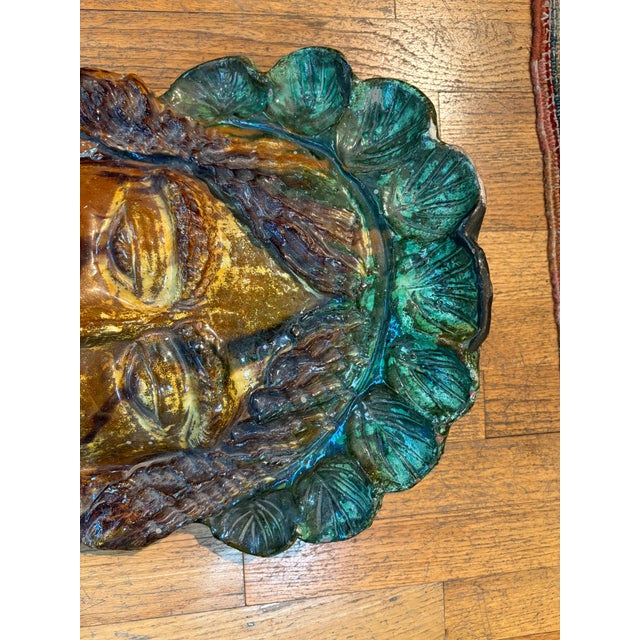 1950s 1950s Italian Glazed Terracotta Head Sculpture For Sale - Image 5 of 12