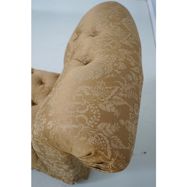 Pair of Tufted Rolled Back Lounge Chairs For Sale - Image 15 of 18