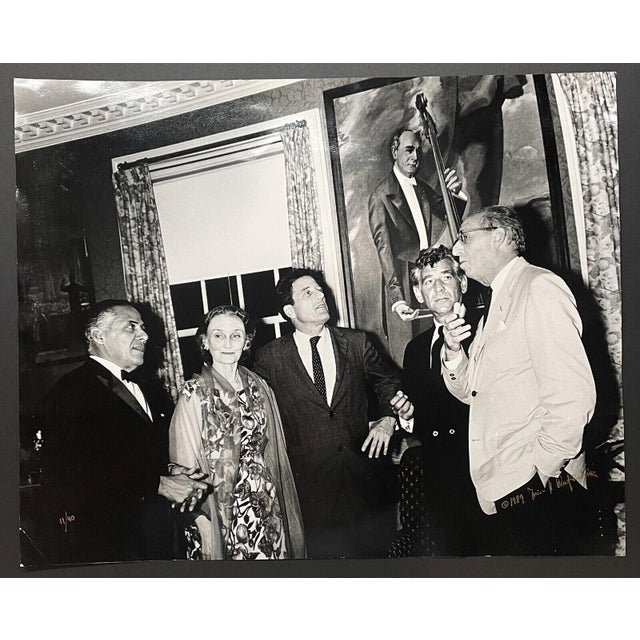 Heinz Weissenstein Leonard Bernstein Aaron Copeland Berkshire Music Signed Photo For Sale - Image 4 of 11