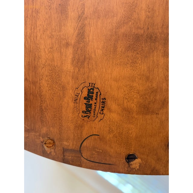 Wood S. Bent & Brothers ArrowBack Windsor Style Rocking Chair For Sale - Image 7 of 7