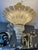 Large Italian Murano Gold Palm Leaf Chandelier, 1970 For Sale - Image 4 of 14