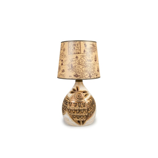 Ceramic Table Lamp by Georges Pelletier, Vallauris, 1970s For Sale - Image 6 of 6