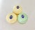 Vintage Italian Alabaster Trinket Boxes – Hand Painted Floral Stone Pill Boxes, Vintage Vanity Decor, Made in Italy - Set of 3 For Sale - Image 9 of 10